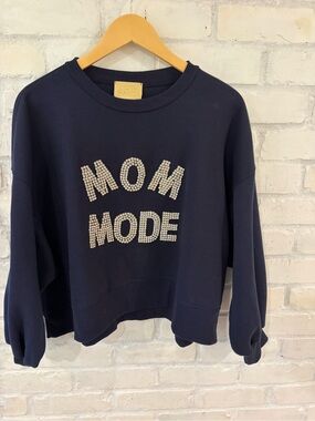 Judith March "MOM MODE" Rhinestone Sweatshirt (B6)